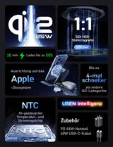 LISEN W121 Qi2.2 3-in-1 Ladestation