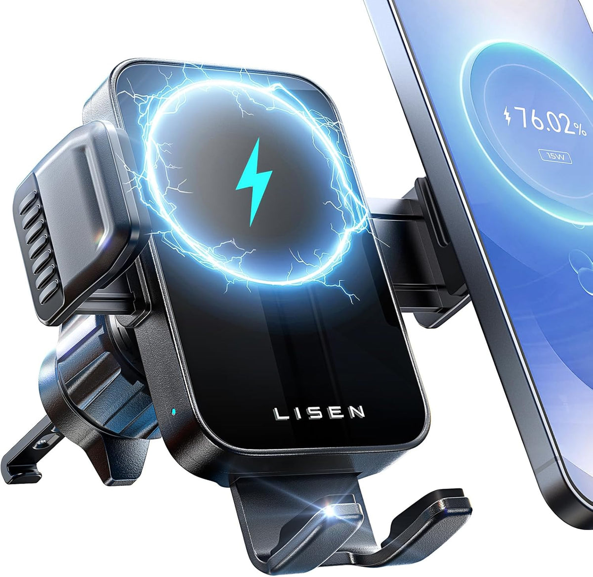 LISEN Clamp Arm Wireless Car Charger