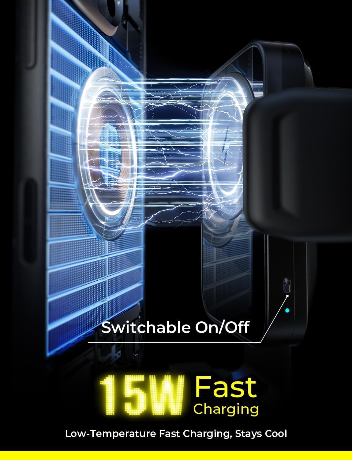 LISEN Clamp Arm Wireless Car Charger