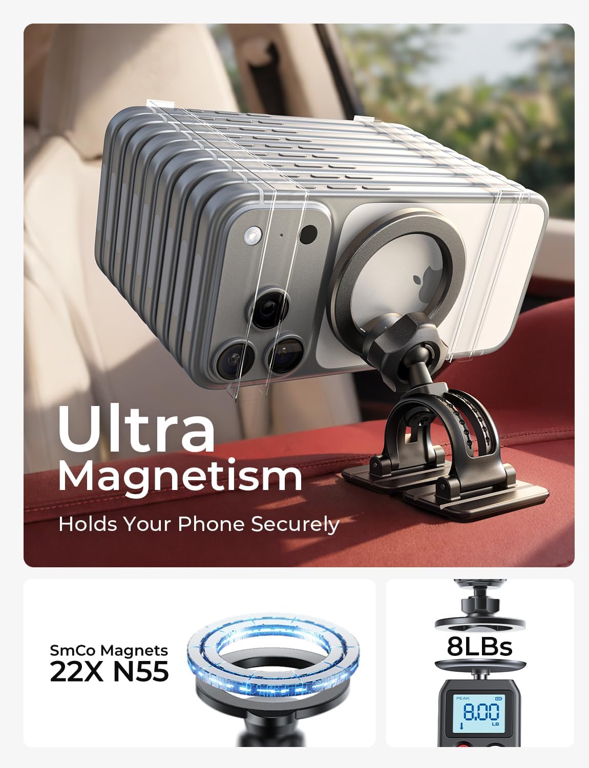 LISEN Magnetic Air Vent Phone Holder