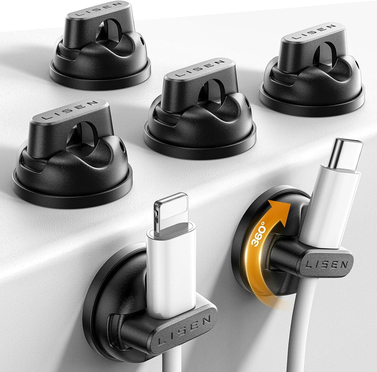 LISEN L123 Magnetic Cable Clips Organizer