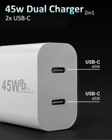 45w USB-C Dual Charger
