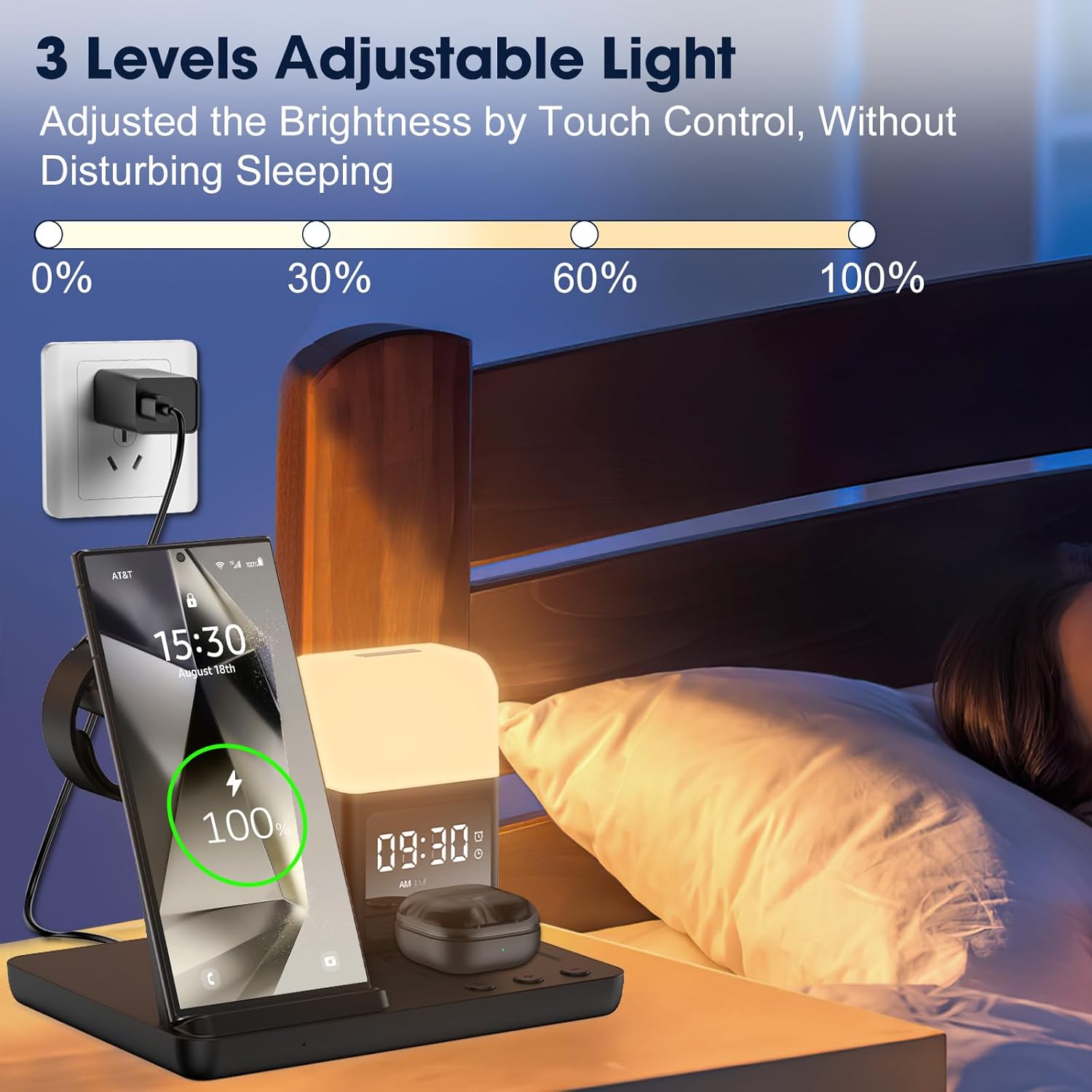 5in1 Alarm Clock PowerBase for Samsung