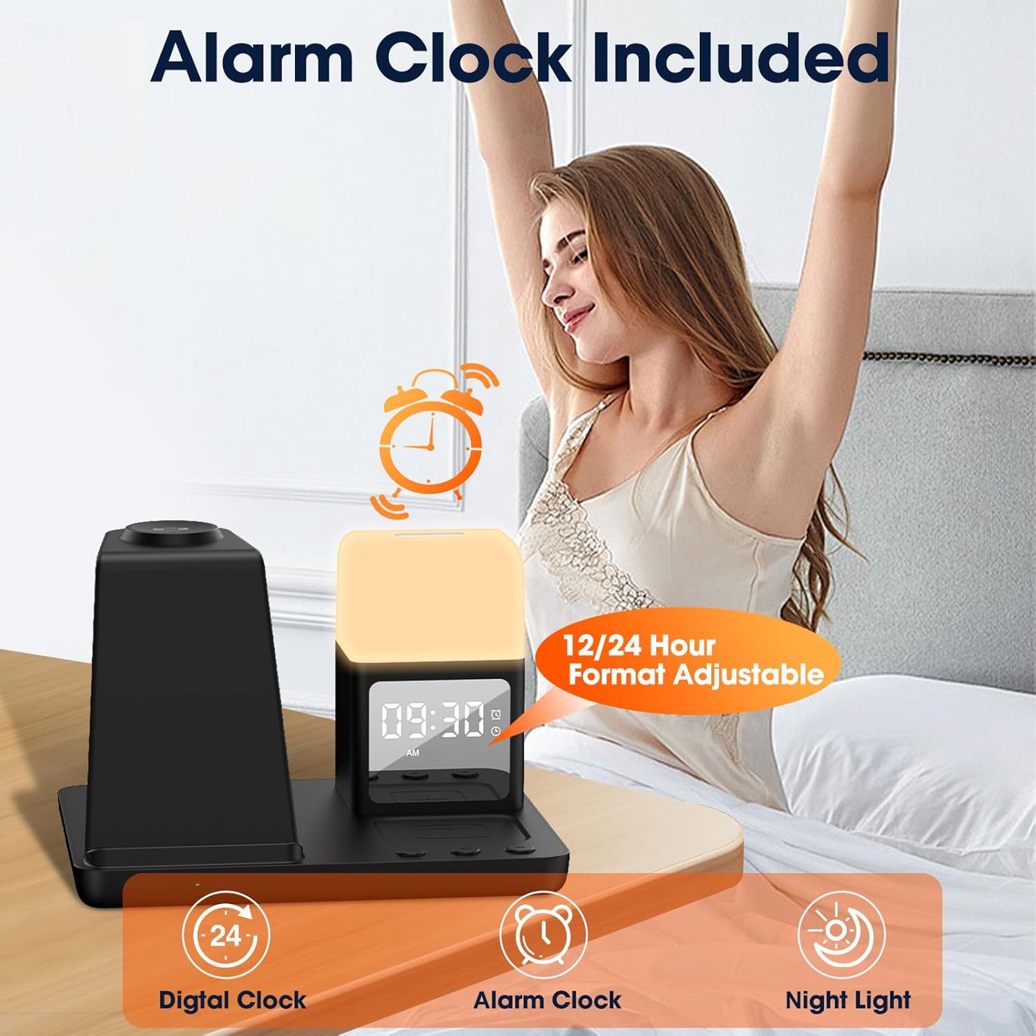 5in1 Alarm Clock PowerBase for Samsung