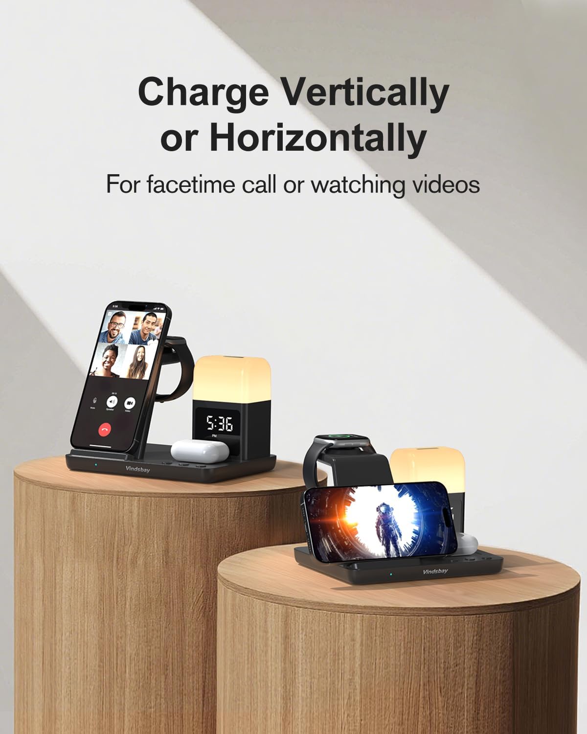5-in-1 Alarm Clock PowerBase for iPhone