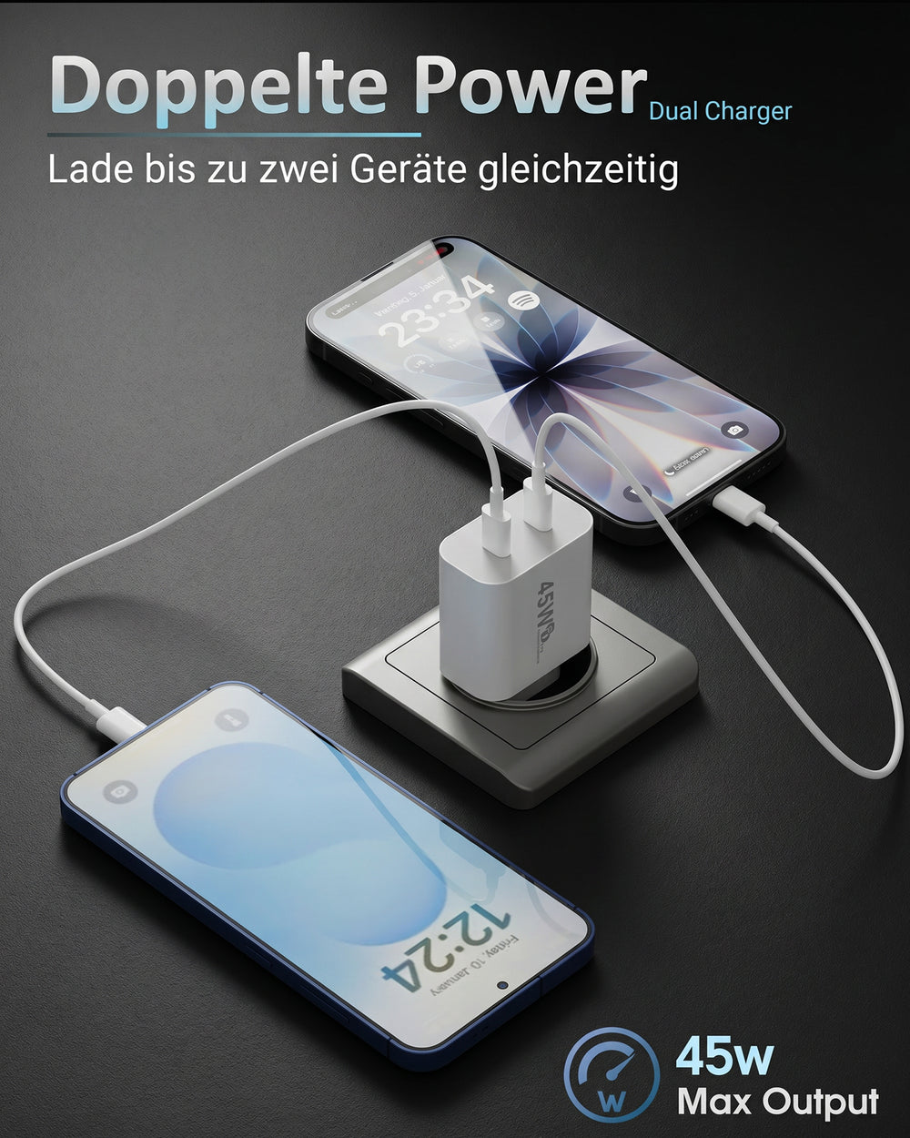 45w USB-C Dual Charger