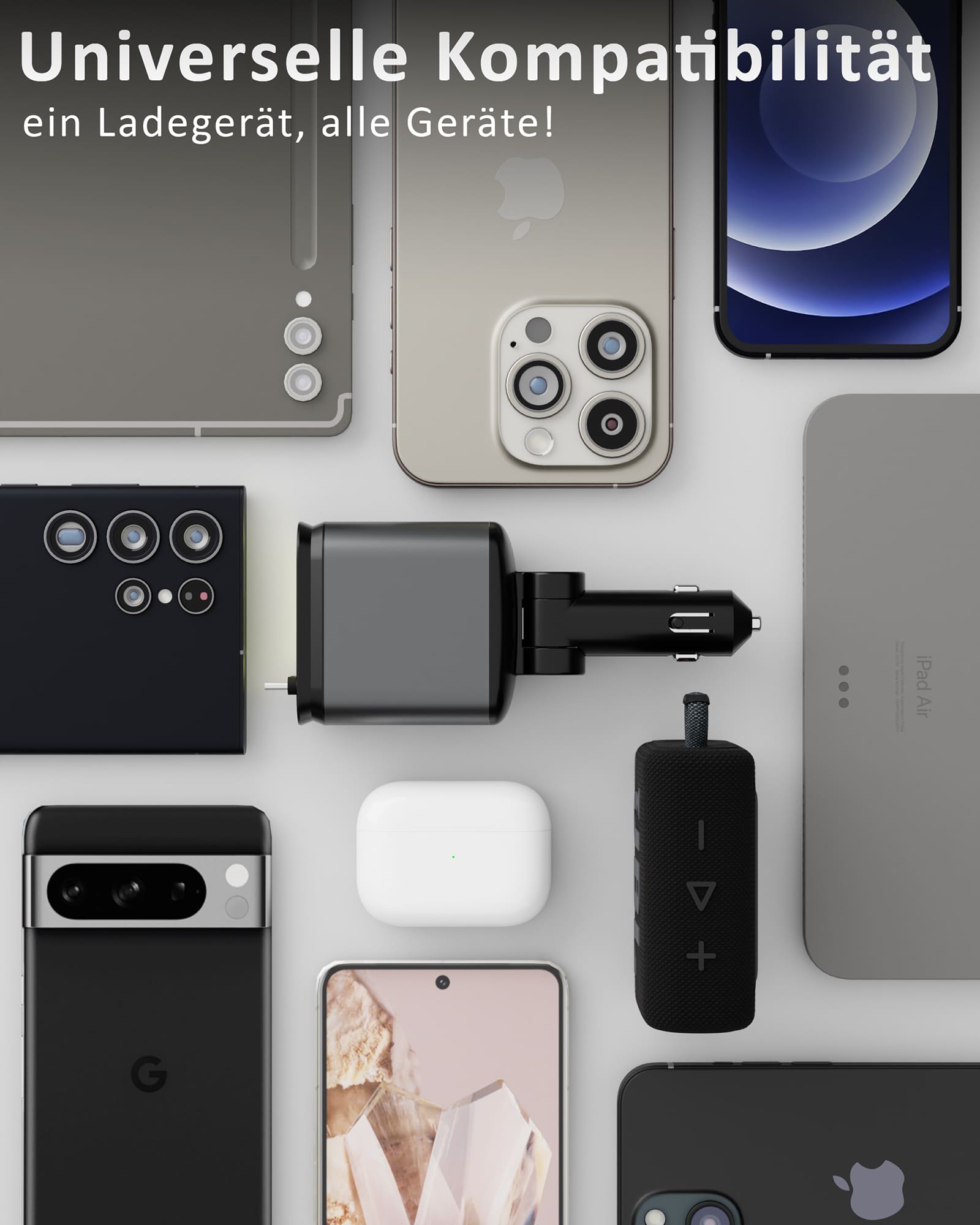 4in1 FlexCharge Auto USB-C Ladegerät