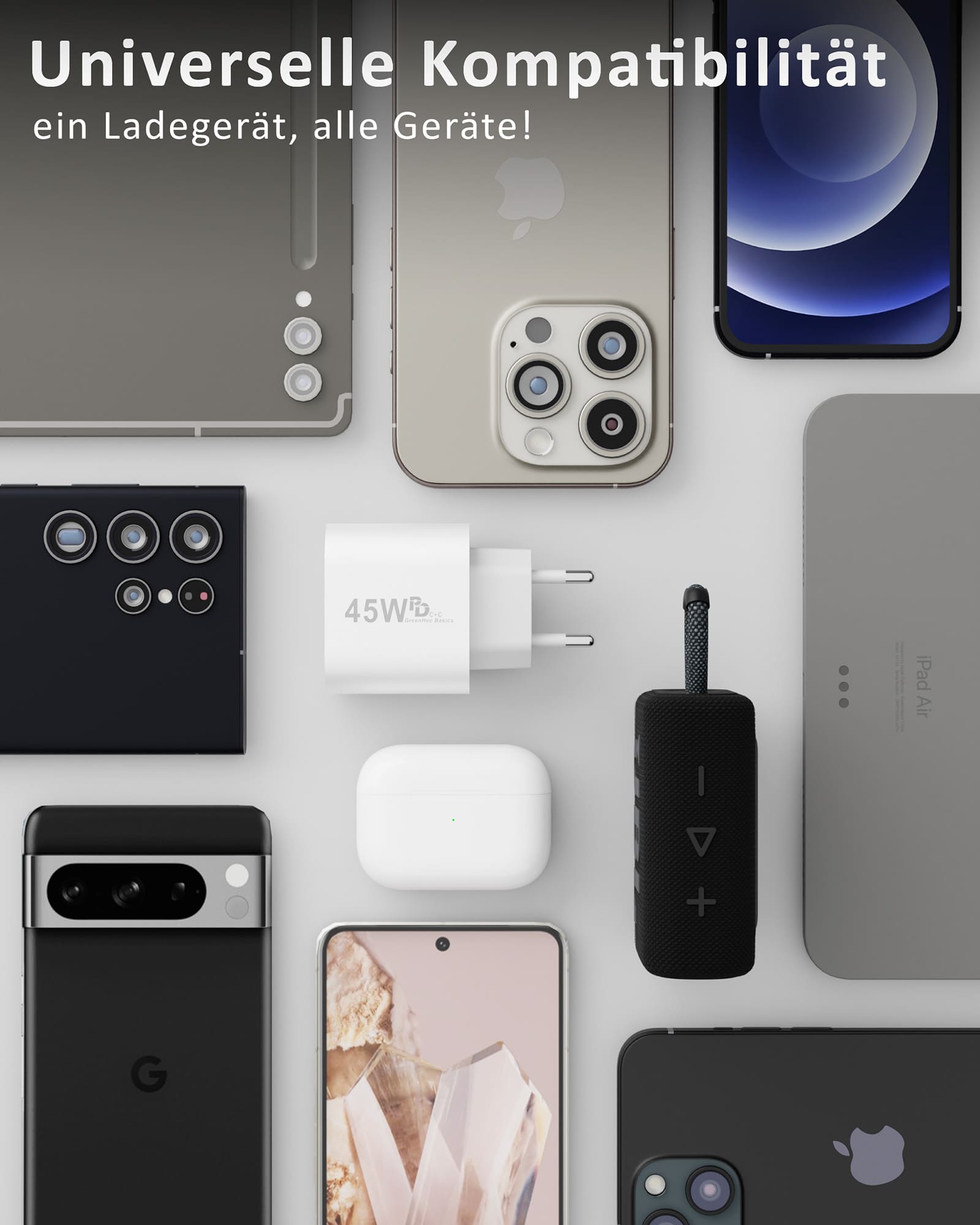 45w USB + USB-C Dual Charger