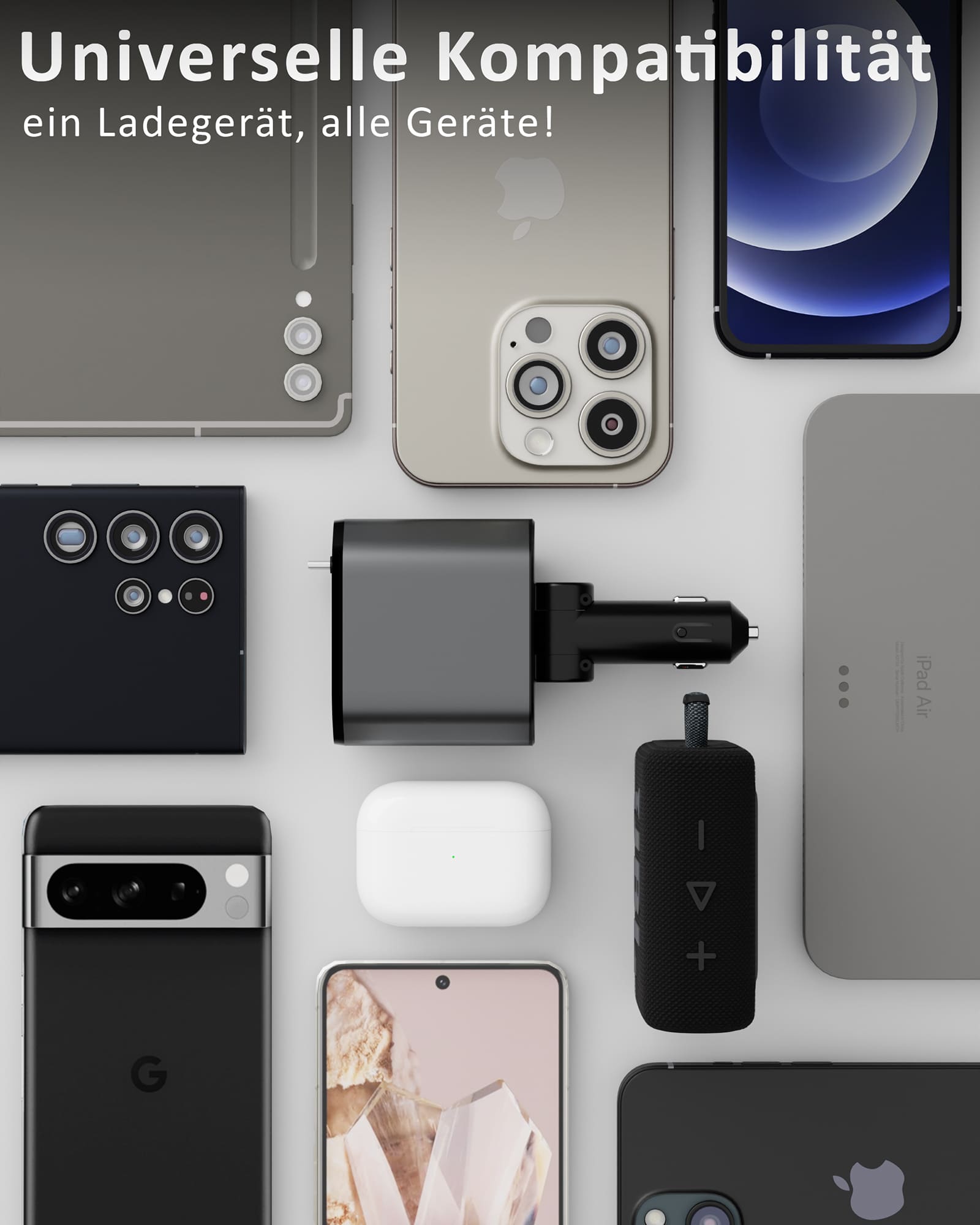 4in1 FlexCharge Auto USB-C Ladegerät