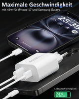 45w USB + USB-C Dual Charger