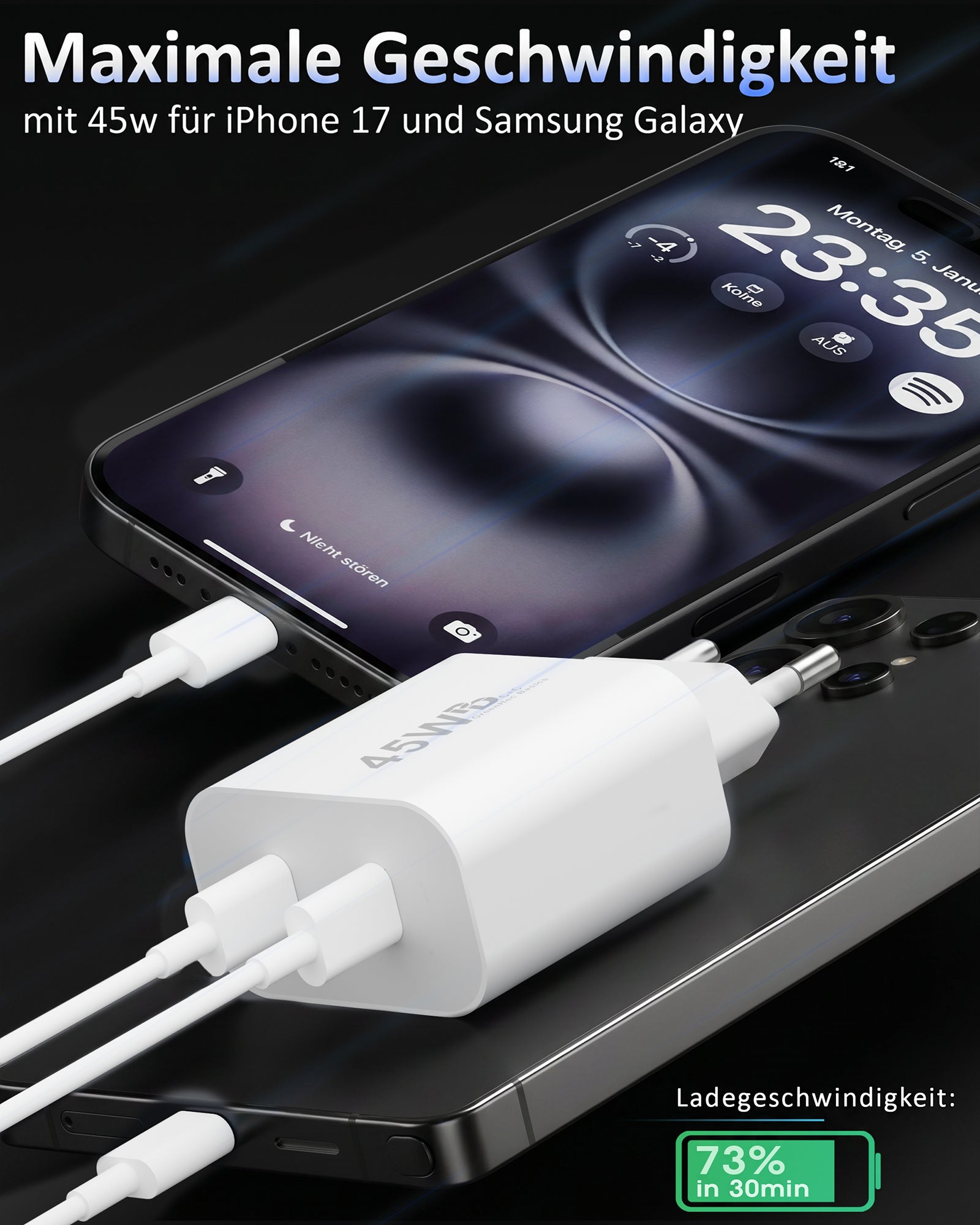 45w USB-C Dual Charger