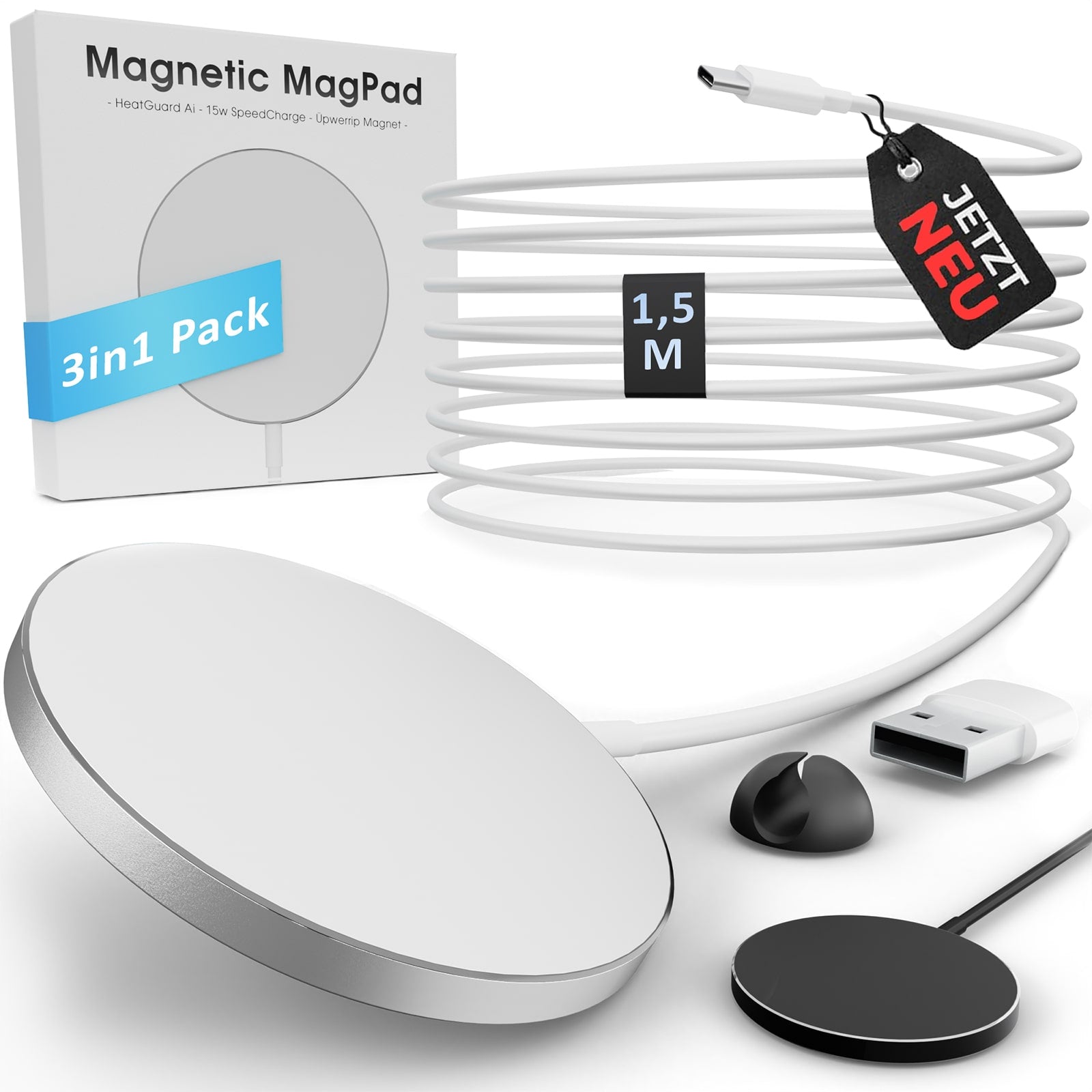GreenHec Magnetic MagMad - 15w MagSafe Ladegerät