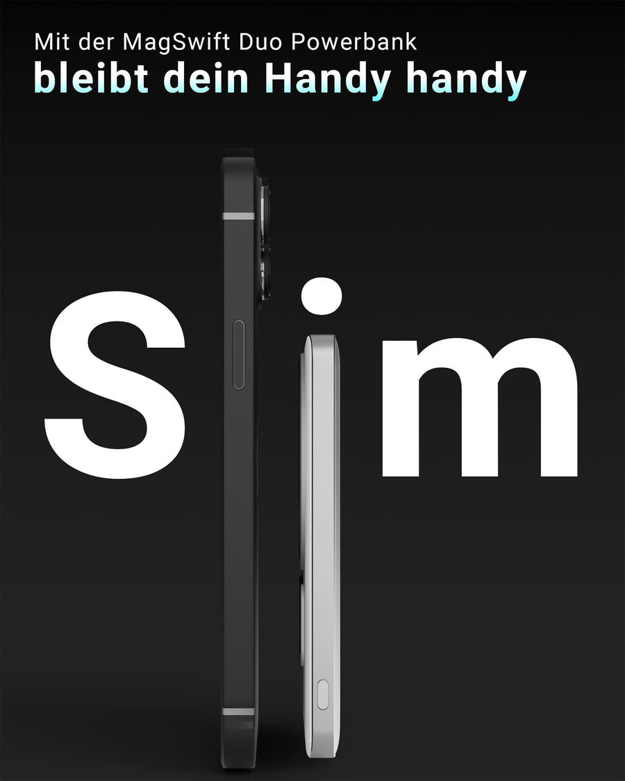 9 mm. Dünner als die meisten Hüllen.