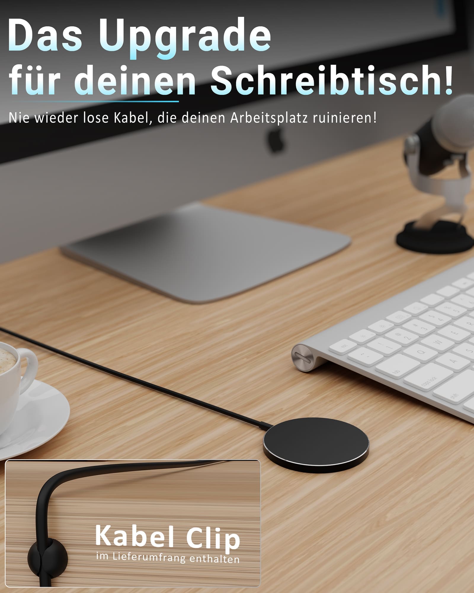Magnetic MagPad - MagSafe Ladegerät 1,5m Kabel