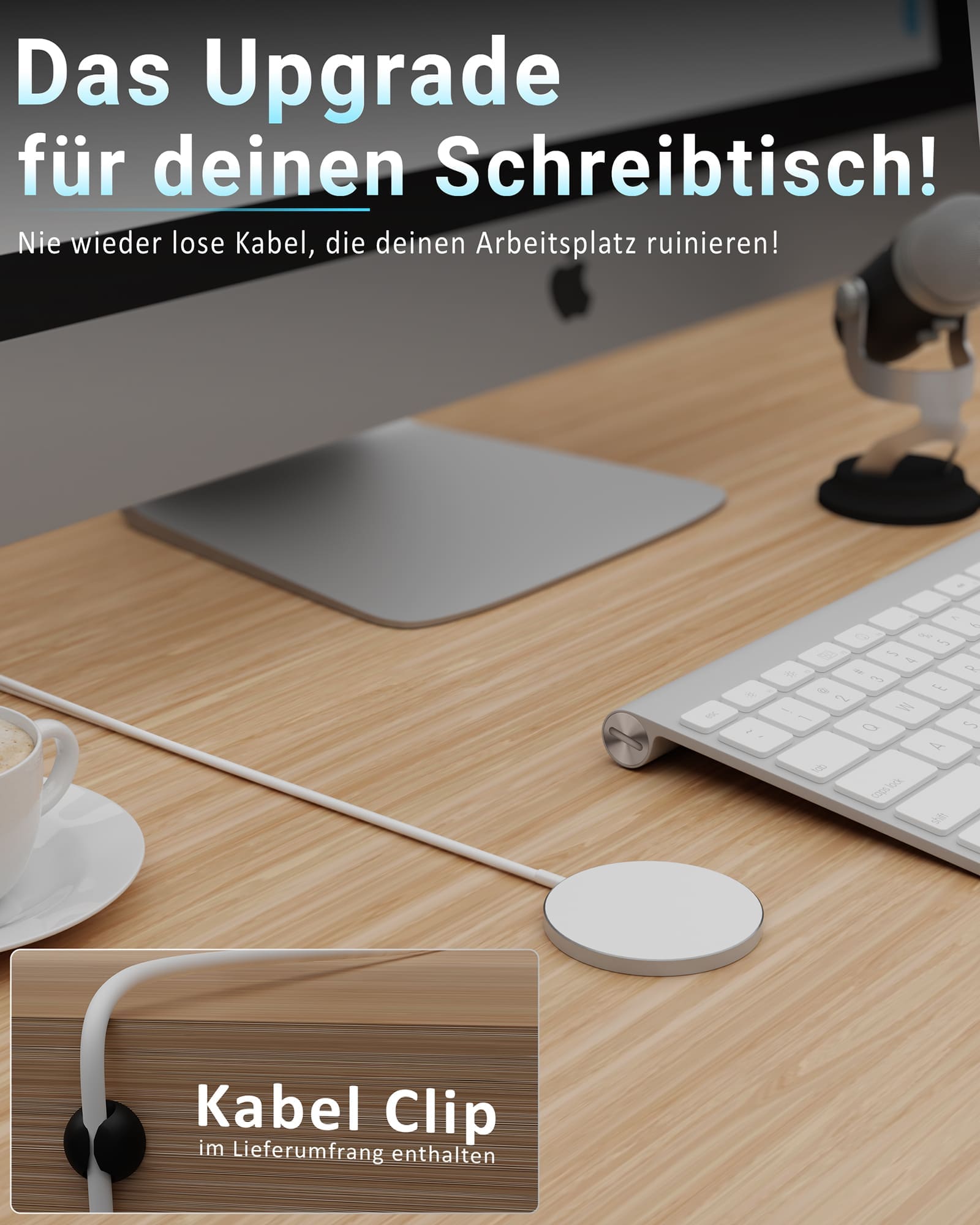 Magnetic MagPad - MagSafe Ladegerät 1,5m Kabel