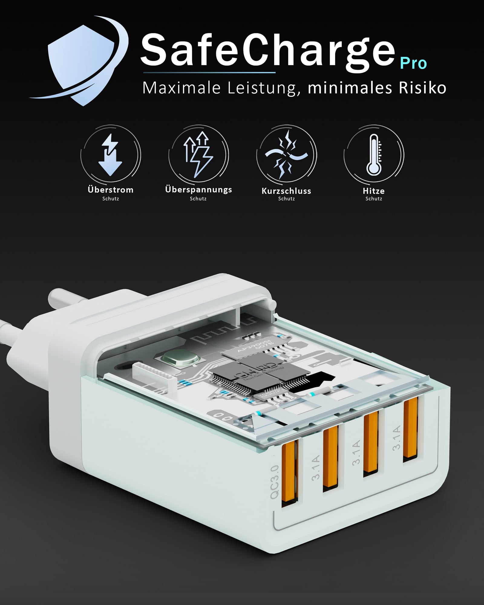 33w USB Quatro Charger