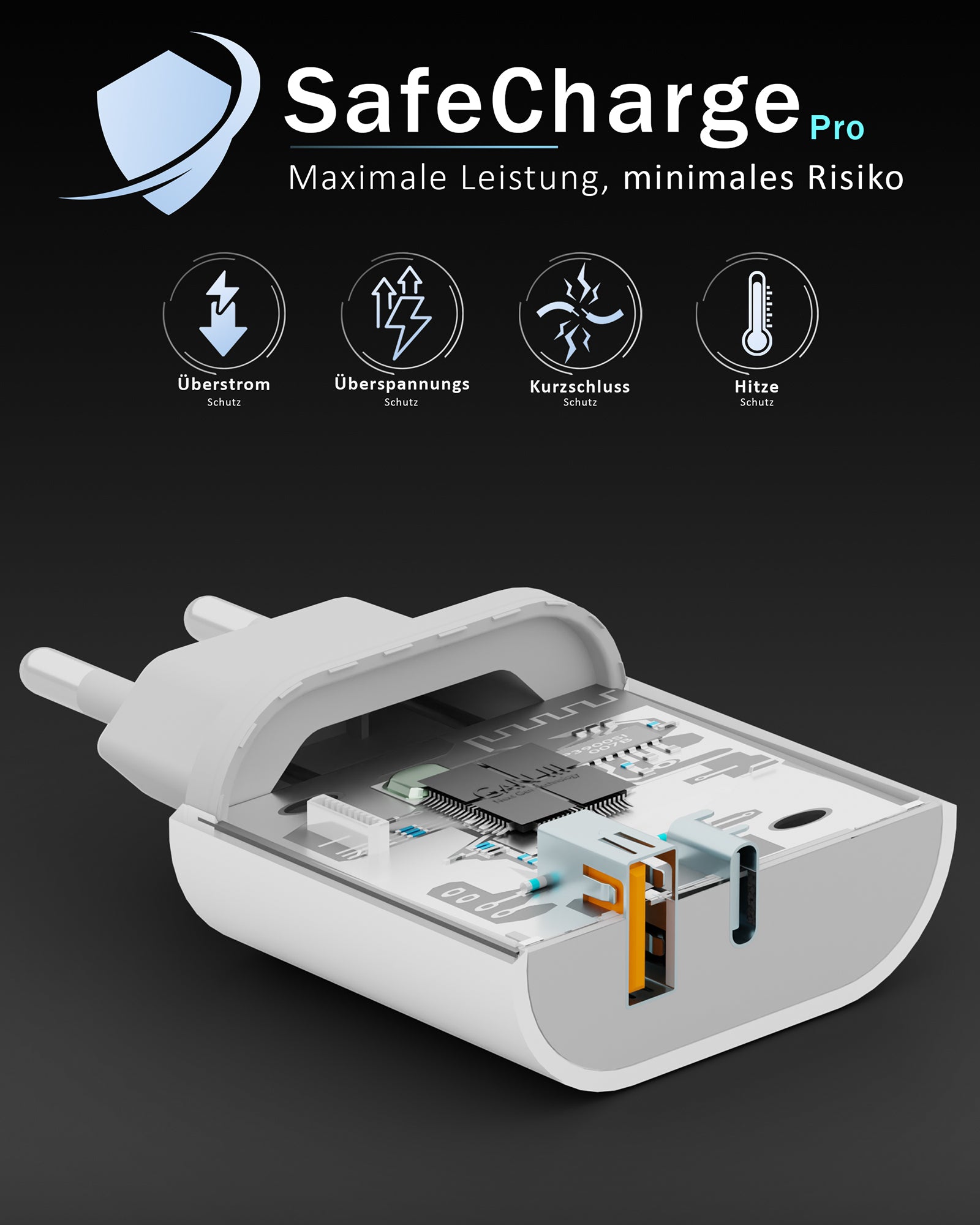 45w Dual Charger + USB-C Kabel