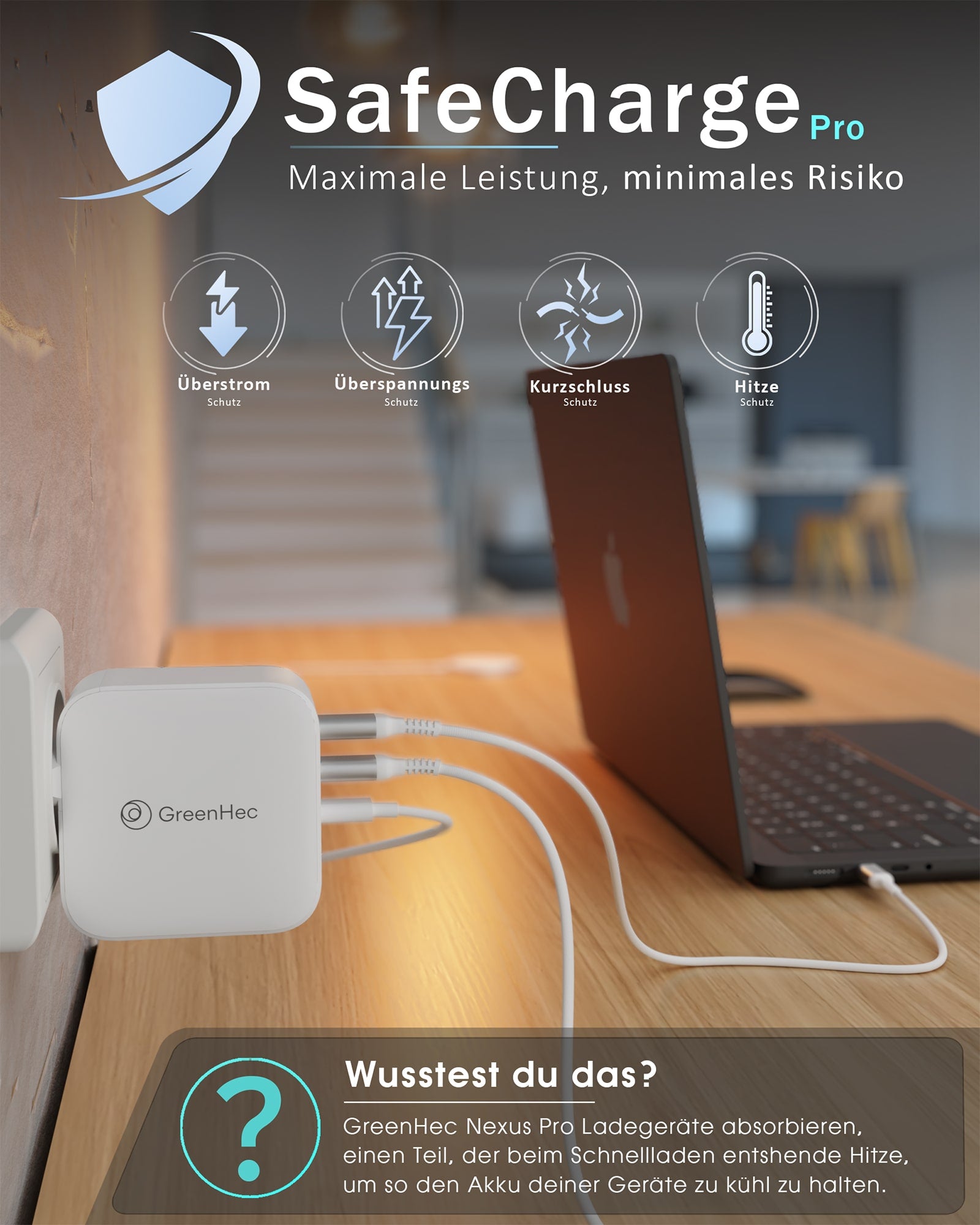 Mit SafeCharge Pro ist das Ladegerät umfassend geschützt