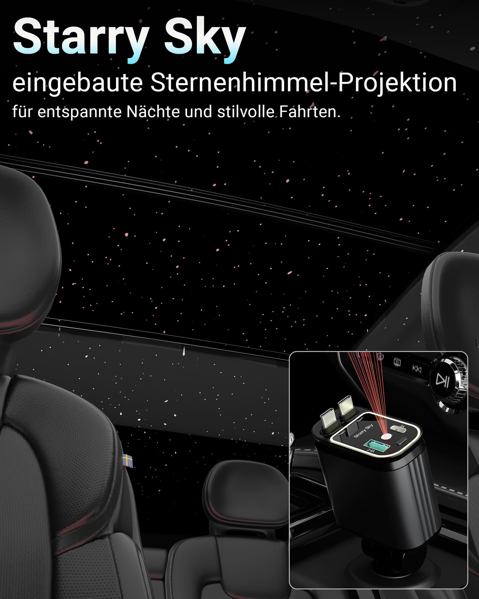 4in1 FlexCharge Auto USB-C Ladegerät