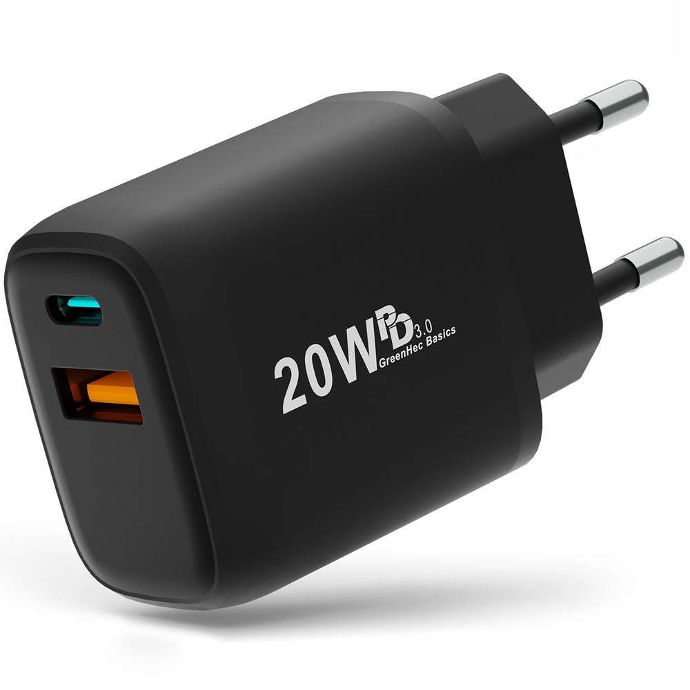 20w Dual Charger - Black