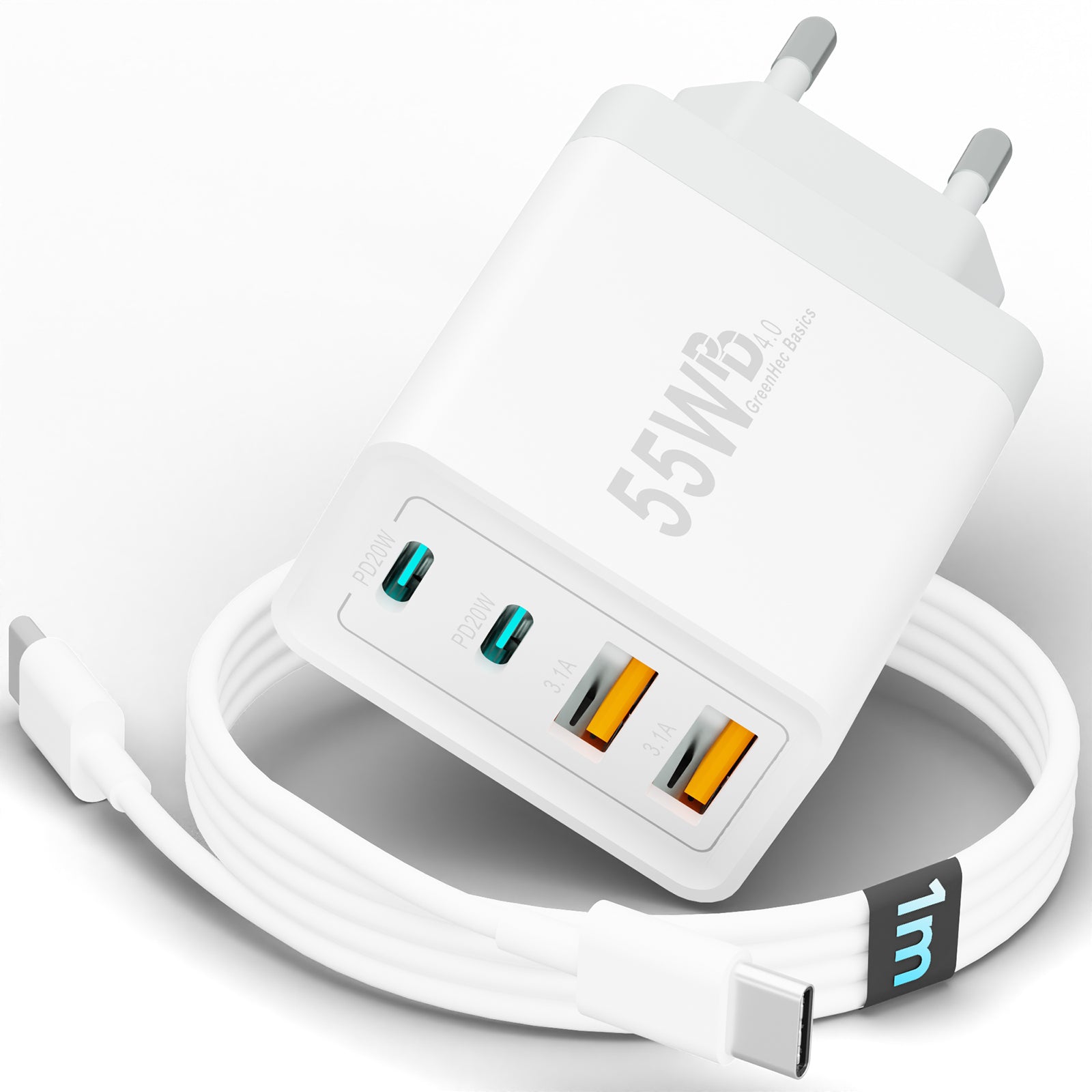 55w Quatro Charger + Kabel Bundle