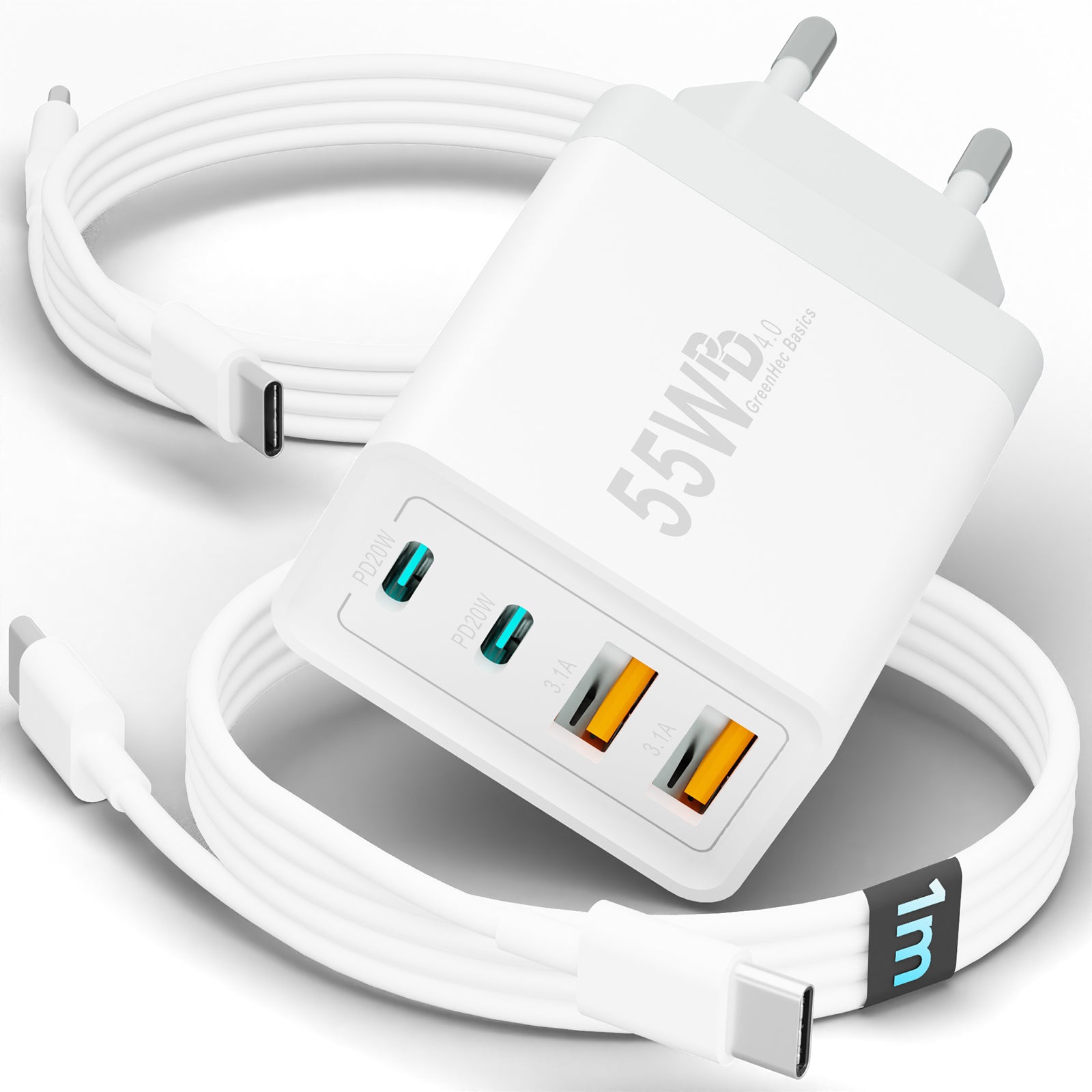 55w Quatro Charger + Kabel Bundle