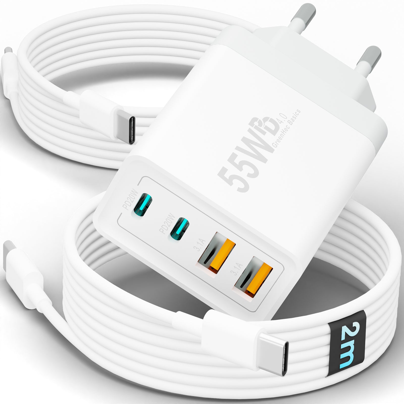 55w Quatro Charger + Kabel Bundle