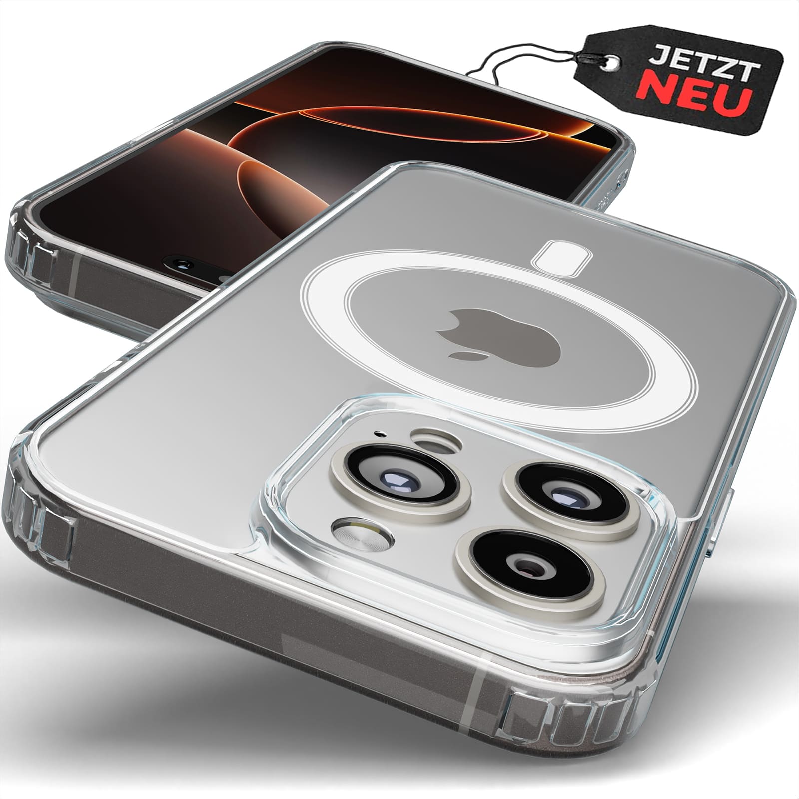 Charge & Protect Bundle - MagSafe Ladegerät + Manget Hülle | für iPhone 16 15 14 13 12 | Wireless Charger Case