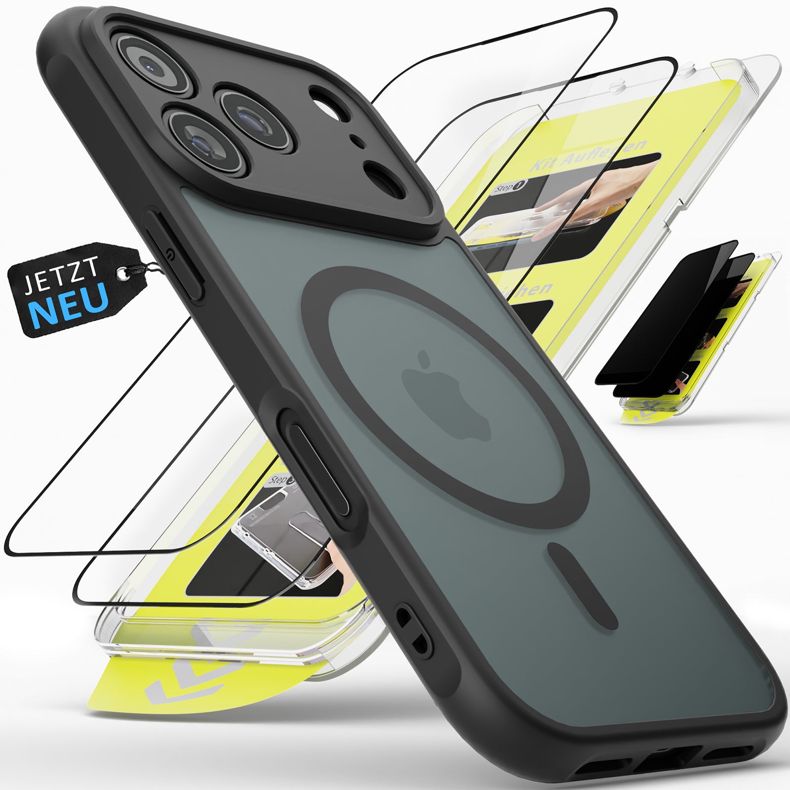 OmniShield Bundle (Frosted Case + EASY INSTALL Glass)