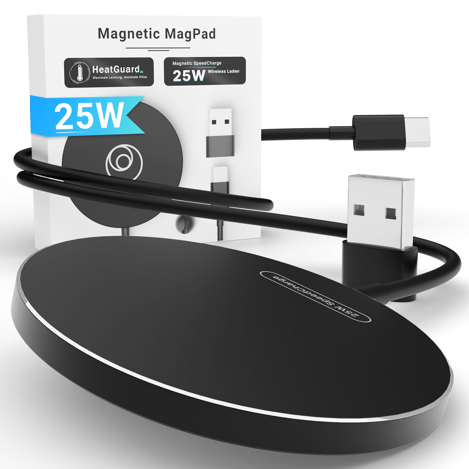 GreenHec Magnetic MagPad - 25w MagSafe Charger