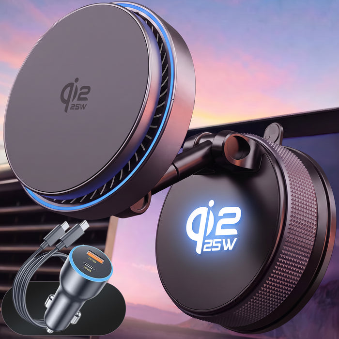 Vacuum Phone Stand 25W Wireless Charging