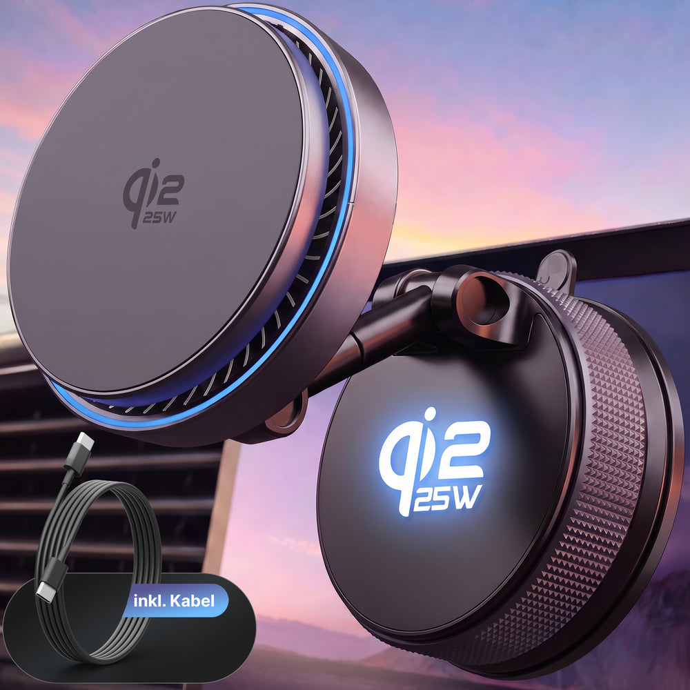 Vacuum Phone Stand 25W Wireless Charging