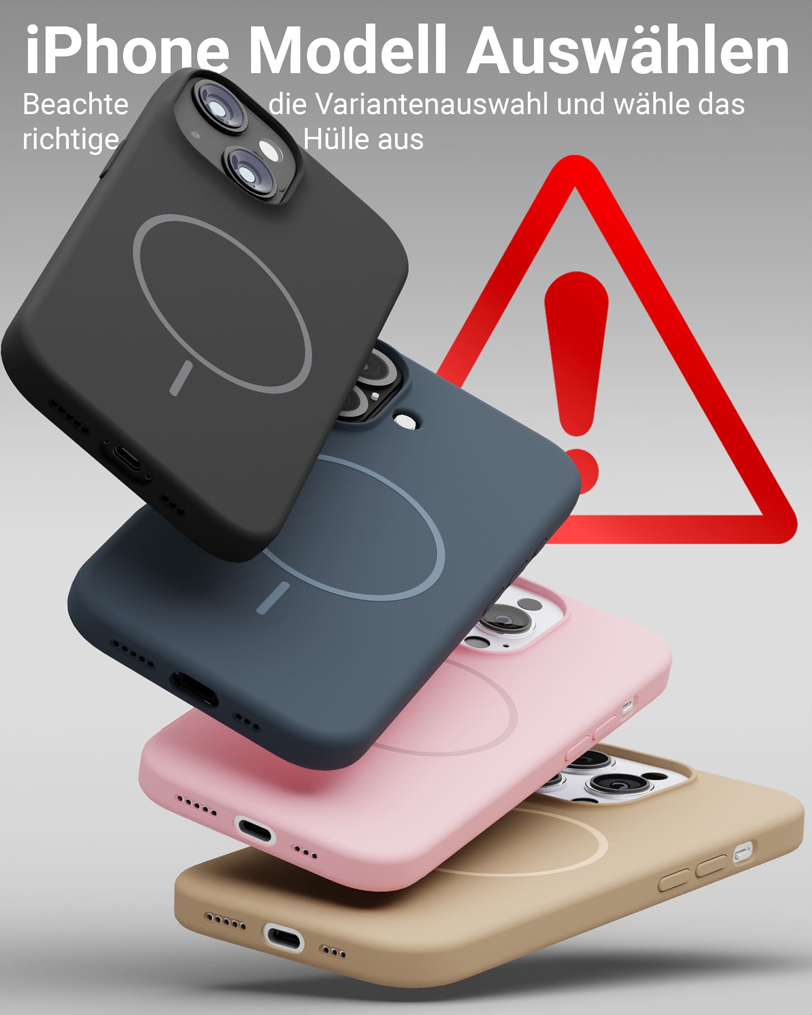 Silicone MagSafe Case - Handyhülle für iPhone
