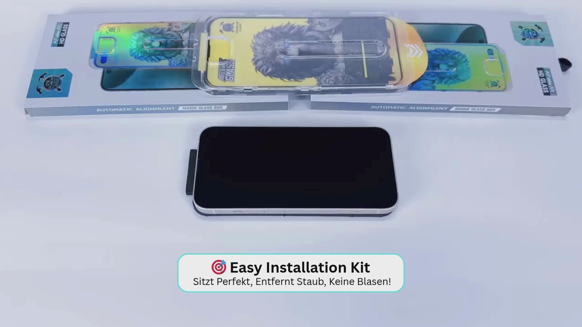 EASY INSTALL Glasses 2er Packs (Privacy & Crystal)